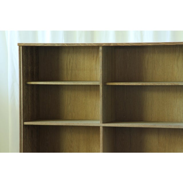 Vintage Danish Oak Bookcase with Sculptural Legs, 1960s For Sale - Image 4 of 18