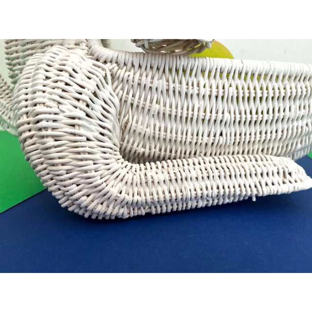 1970s Wicker Kangaroo Basket/Planter For Sale - Image 6 of 11