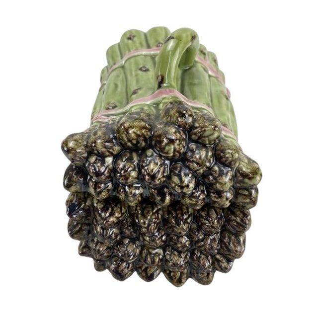 Late 20th Century Late 20th Century Bordallo Pinheiro Portugal Asparagus Tureen & Tray Set With Ladle- 3 Pieces For Sale - Image 5 of 12