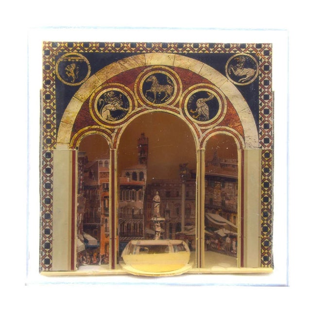 Verona, Piazza Erbe, Italy - Original Mixed Media (Diorama) - 2018 2018 For Sale - Image 4 of 4