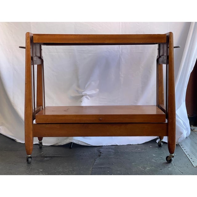 English Metamorphic Drinks Cart or Trolley, Convertible to Occasional Table For Sale - Image 4 of 5