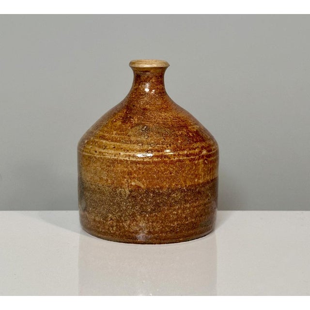 Ceramic Earth Glazed Studio Ceramic Art Vase from Omega, 1980s For Sale - Image 7 of 12