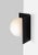 Contemporary Twain Ex Jet Black Wall Light by Lexavala For Sale - Image 3 of 5