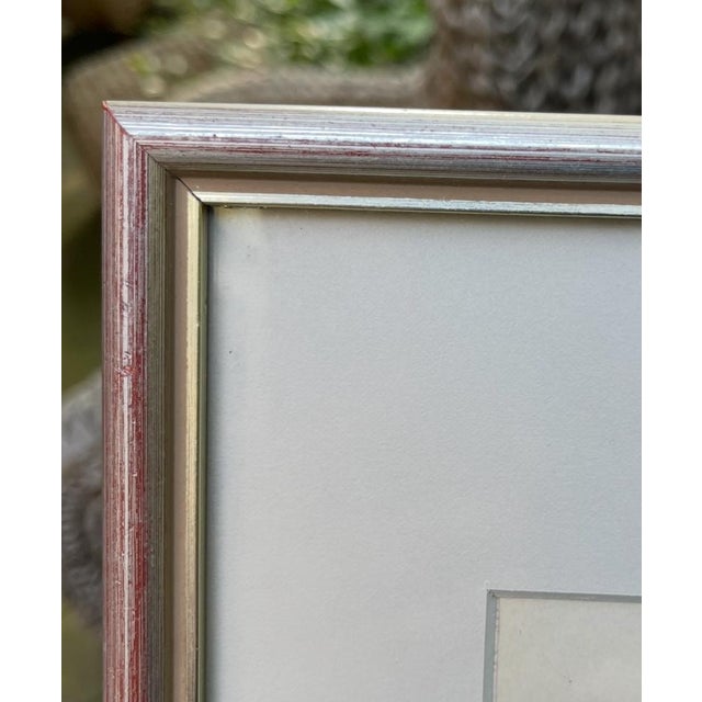 Paper Antique 19th Cent. Whale/Whaling/Nautical Themed Hand Colored Partial Book Plate/Engraving Contemporary Silver Lf Style Frame Option#3 Toothless Whale For Sale - Image 7 of 7