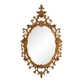 Rococo Style Ornate Gold Frame Wall Mirror For Sale