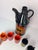 Maroon Schnapps Decanters and Cups from Wächtersbach, Set of 7 For Sale - Image 8 of 11