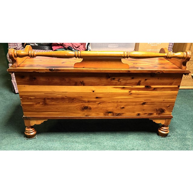 This high quality cedar chest was in my husband’s family for many decades. The Cavalier brass logo shows a soldier,...