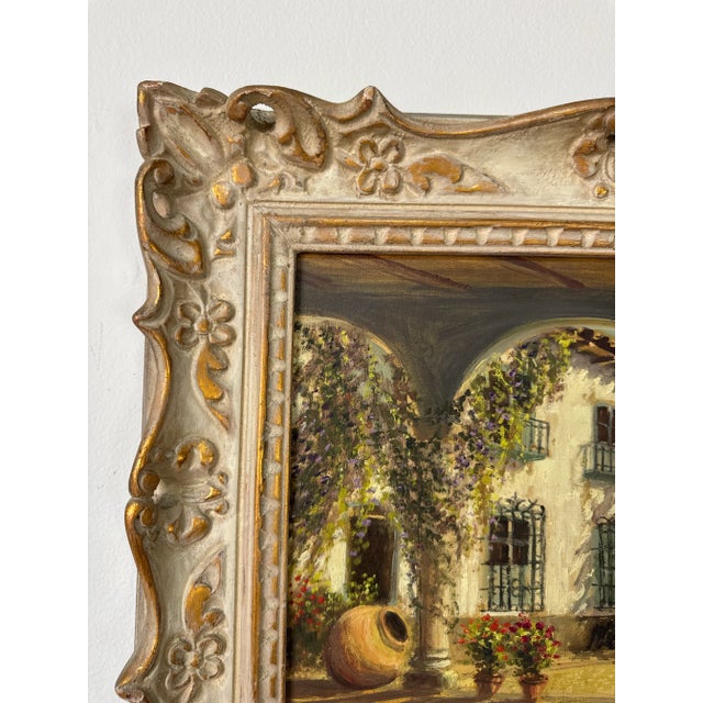 1930s Alberto Lobos (Latin American, 1892-1941) Hacienda Impressionist Oil on Canvas Painting - Framed For Sale - Image 5 of 10