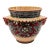 Late 20th Century Biagioli Ceramiche Gubbio Italian Majolica Jardiniere – Hand-Painted Vintage Ceramic Planter For Sale
