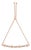 14K Rose Gold Plated .925 Sterling Silver Channel Set Diamond Accent Twist 4”-10” Adjustable Bolo Bracelet (I-J Color, I3 Clarity) For Sale