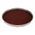 Mid-Century Crescent Formica Footed Wood Grain Tray With Silverplate Rim For Sale