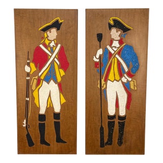 Mid-Century Modern Colonial Solider Walnut Wall Panels - A Pair For Sale