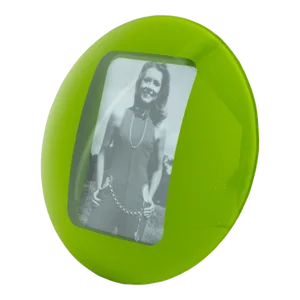 Space Age Green Glass Picture Frame