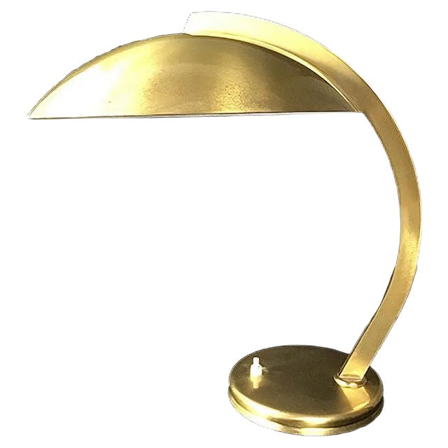 Vintage Brass Desk Lamp by Egon Hillebrand for Hillebrand Lighting For Sale