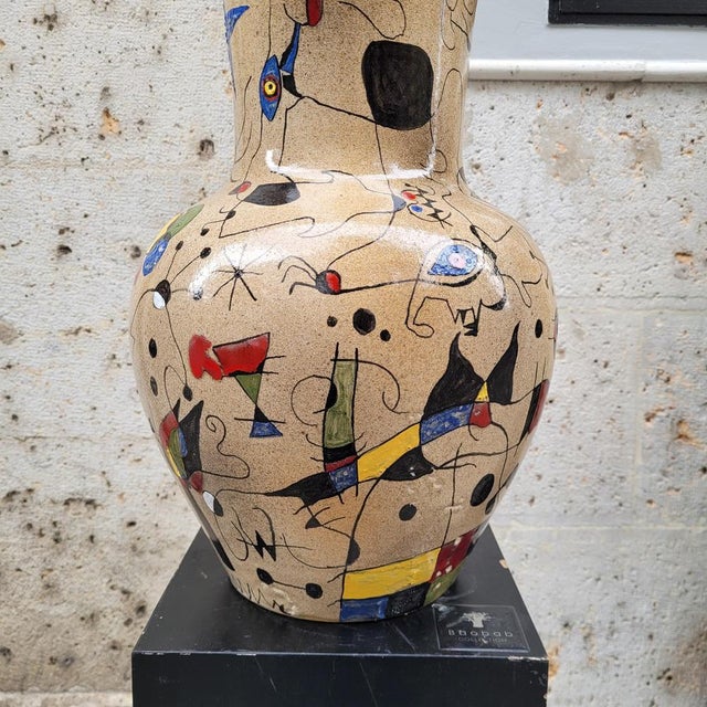Miró Vase in Glazed Ceramic by Renata, Spain, 1993 For Sale - Image 11 of 18