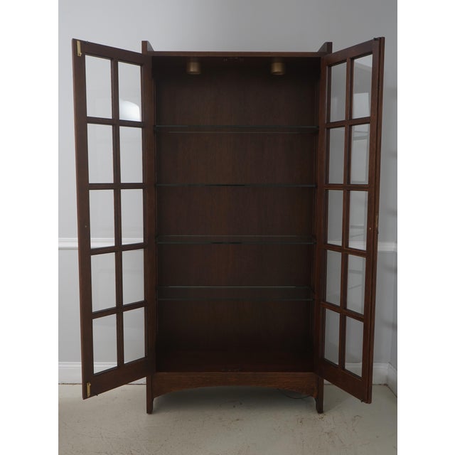 Arts & Crafts Stickley Mission Oak Arts & Crafts Bookcase For Sale - Image 3 of 17