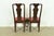 Henredon Chinoiserie Queen Anne Hand Painted Oak and Burl Wood Dining Chairs, Set of Four For Sale - Image 11 of 13