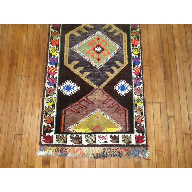 Vintage Turkish Bohemian Runner - 2'9" x 13'6" For Sale - Image 4 of 8