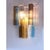 Multicolored Squared Murano Glass Wall Sconces from Simoeng, Set of 2 For Sale - Image 4 of 14
