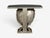 Grosfeld House Attr., Hollywood Regency, Shell Console, Silver Leaf, Usa, 1970s For Sale - Image 12 of 14