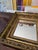Antique Gilded Mirror With Wide Frame For Sale - Image 4 of 8