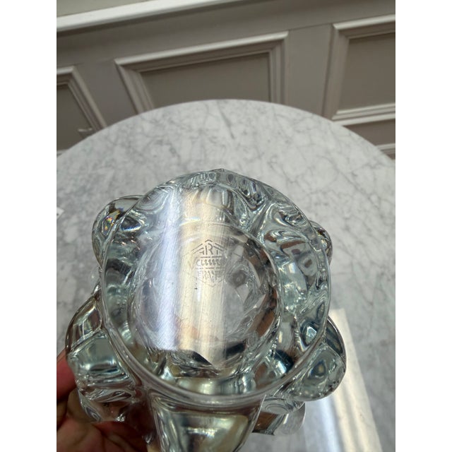 Mid-Century Art Vannes France Crystal Splash Vase For Sale In West Palm - Image 6 of 6