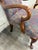 Late 20th Century Vintage Queen Anne Style Gooseneck Arm Mahogany Library Chair For Sale - Image 5 of 13