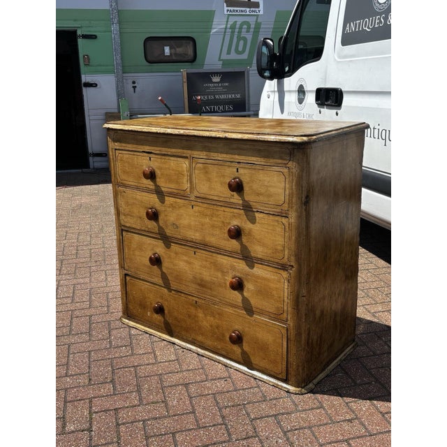 Wood Victorian Wooden Chest of Drawers For Sale - Image 7 of 12