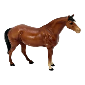 Vintage 1930s Medium Size Hubley Manufacturing Co. Figurative Cast Iron Thoroughbred Horse Doorstop