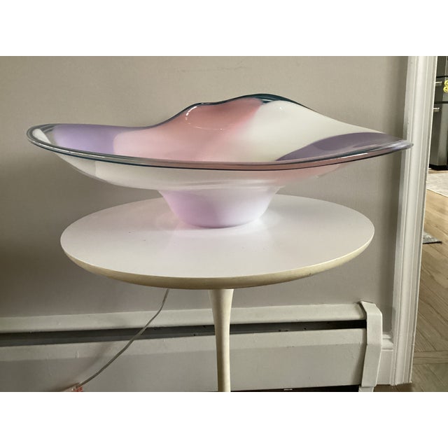 1990s Stunning Nicholson Wave Series Bowl by Rick and Janet Nicholson For Sale - Image 5 of 11