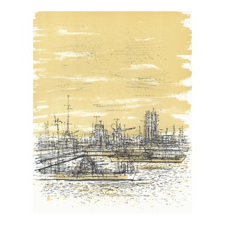 1959 Jean Carzou Lithograph "L'Escadre" For Sale