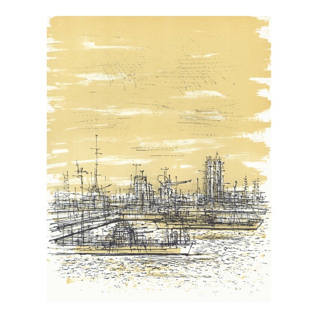 1959 Jean Carzou Lithograph "L'Escadre" For Sale