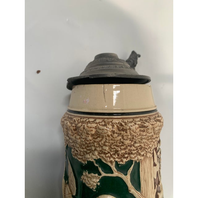 Ceramic Large Glazed Stoneware Beer Mug, Germany, Late 19th Century For Sale - Image 7 of 12