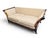 Postmodern Flared Arm Tuxedo Sofa in Textured Velvet For Sale - Image 12 of 17