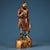 This is a charming antique bronze sculpture of a standing fisherman, expertly crafted with high-relief engraving and hand-...