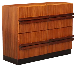 Vintage Cabinet in Exotic Wood Veneer, Italy, 1960s