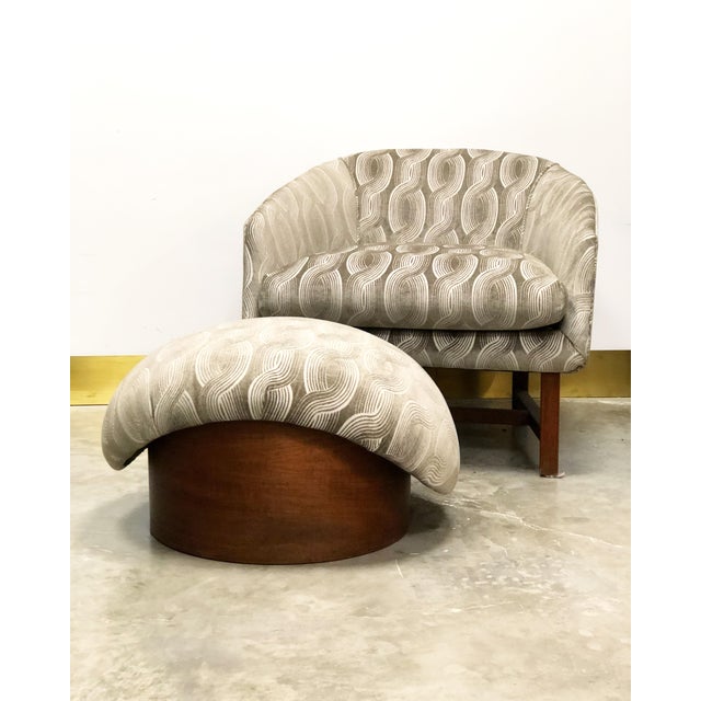 Mid Century Modern Chair With Ottoman Chairish