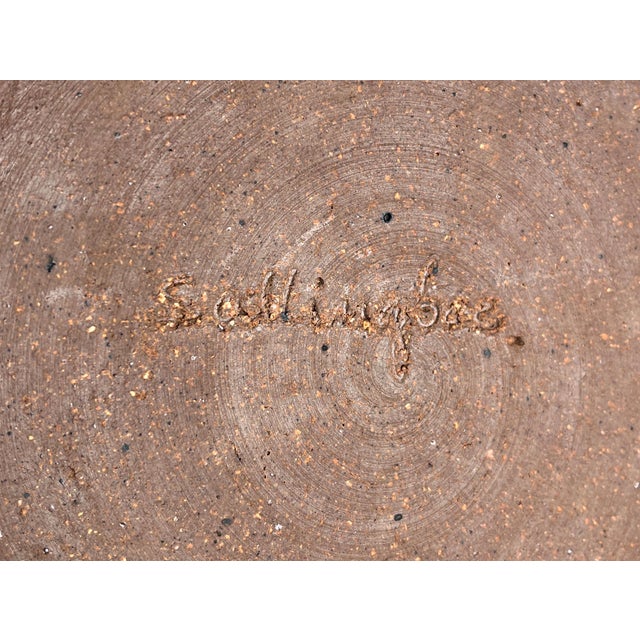 Mid-Century Modern Danish Studio Pottery Large Bowl by Lisbeth Sallingboe for Jelling Keramik, 1960s For Sale - Image 11 of 13