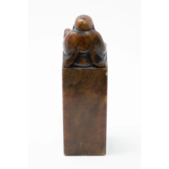 Chinese Soapstone Chop Seal With Shoushan Buddha For Sale In Nashville - Image 6 of 11