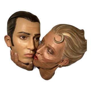 Paolo Schmidlin, Old Woman with Gigolo, 1990s, Bronze For Sale