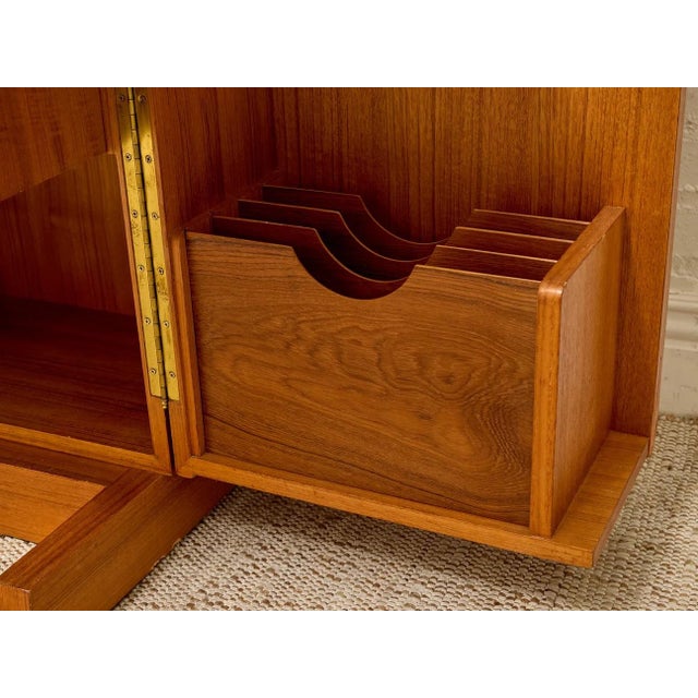 Vintage Danish Modern Teak Transformer Desk Cabinet For Sale - Image 9 of 12