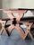 Spanish 1960s Spanish Pine Wedge Joint Dining Set Table and Bench For Sale - Image 3 of 7