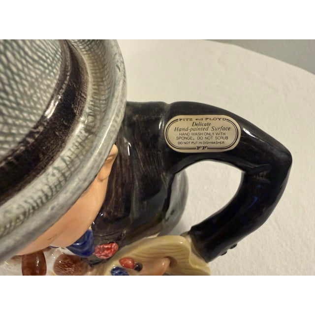 Ceramic 1990s Fitz and Floyd Winston Churchill Character Teapot For Sale - Image 7 of 12