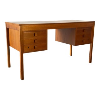 Mid-Century Danish Teak Desk For Sale