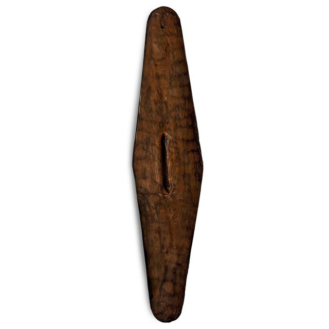 Zulu Elongated Vintage Shield Wall Art For Sale - Image 4 of 4