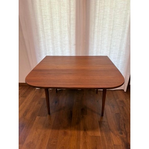 Mid-Century Modern 1960s Danish Modern Teak Drop-Leaf Dining Table For Sale - Image 3 of 7