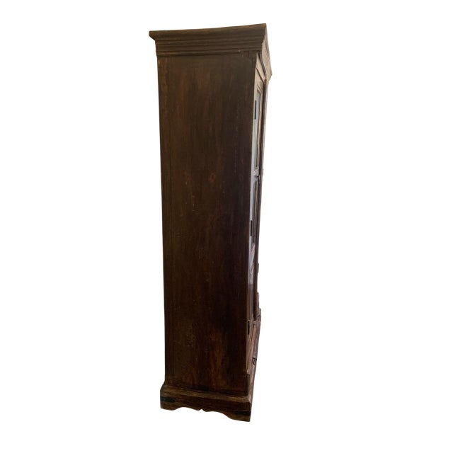 1940s 1940s Teak Spindle Front Bird Cage Storage Cabinet For Sale - Image 5 of 9