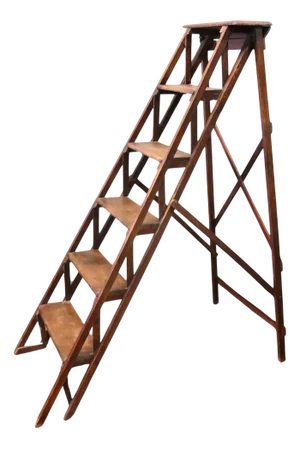 Antique French Decorators Ladder, 1900
