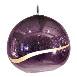 Solaris Pendant Light from the Vista Swirl Collection in Dark Violet For Sale
