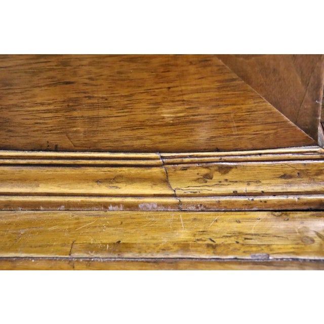 Josephinian Austrian Inlaid Walnut Two Piece 1750s Era Rental Cabinet Secretary For Sale - Image 12 of 12